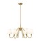 Z-Lite Gianna Chandelier, 6-Light, 32 In.W x 17 In.H, Modern Gold/White 7509-6-32MGLD - alternate 1